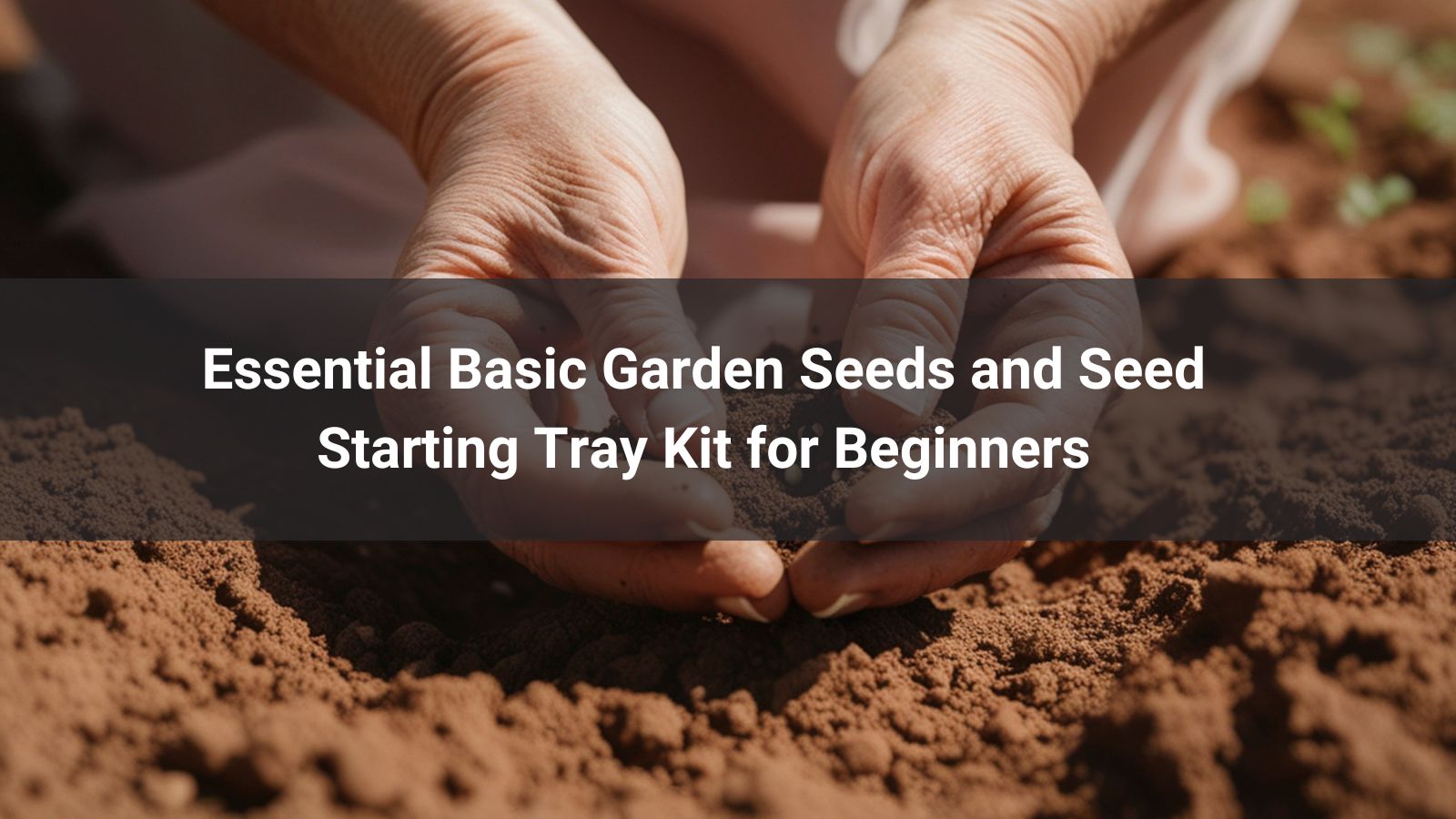 Essential Basic Garden Seeds and Seed Starting Tray Kit for Beginners